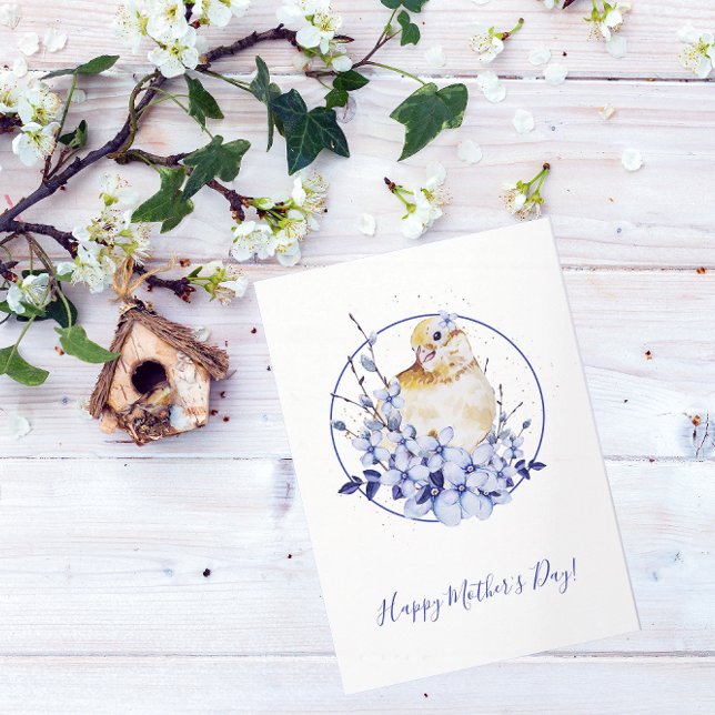 Cartão Dia de as mães de aves aquáticas (Criador carregado)