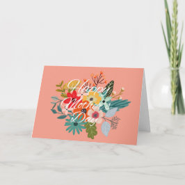 Cartão Dia de as mães de flores