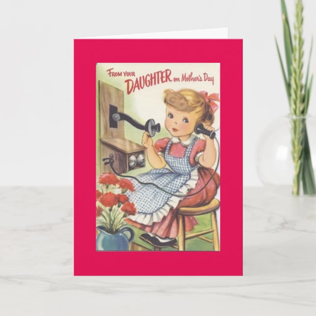 Cartão Dia de as mães de longa distância (Frente)