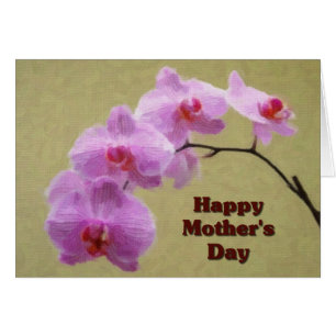 Cartão Dia de as mães de Phalaenopse