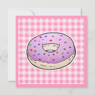 Cartão Dia de as mães de Rosquinha rosa