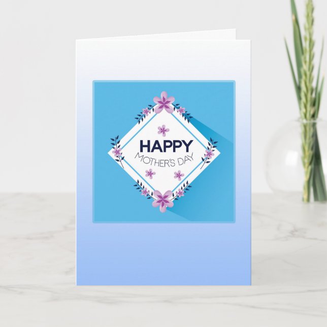 Cartão Dia de as mães Diamond (Frente)