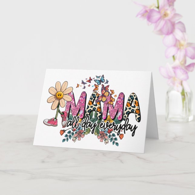 Cartão Dia de as mães do dia a dia da mamãe (Orquídea)