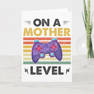 Cartão Dia de as mães Engraçado Mãe No Nível Da Mãe