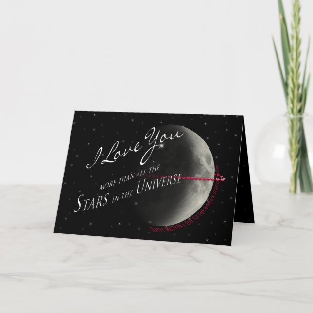 CARTÃO DIA DE AS MÃES - ESPOSA - ESTRELAS/UNIVERSO (Frente)