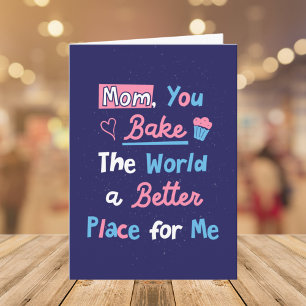 Cartão Dia de as mães Fazendo Cota Cadeira Cafeteira Mãe 