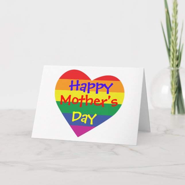 Cartão Dia de as mães Feliz (Frente)