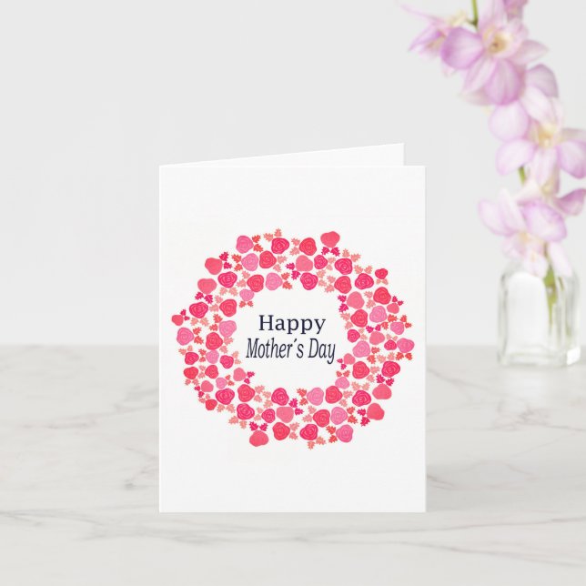Cartão Dia de as mães Feliz (Orquídea)