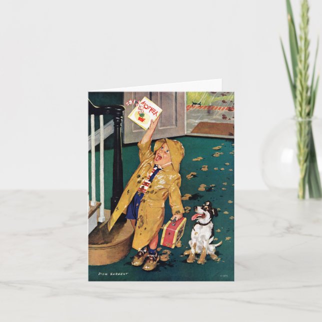 Cartão Dia de as mães Feliz (Frente)