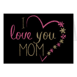 Cartão Dia de as mães Feliz