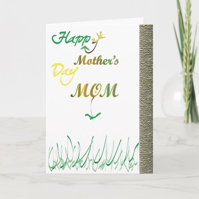 Cartão Dia de as mães Feliz (Frente)
