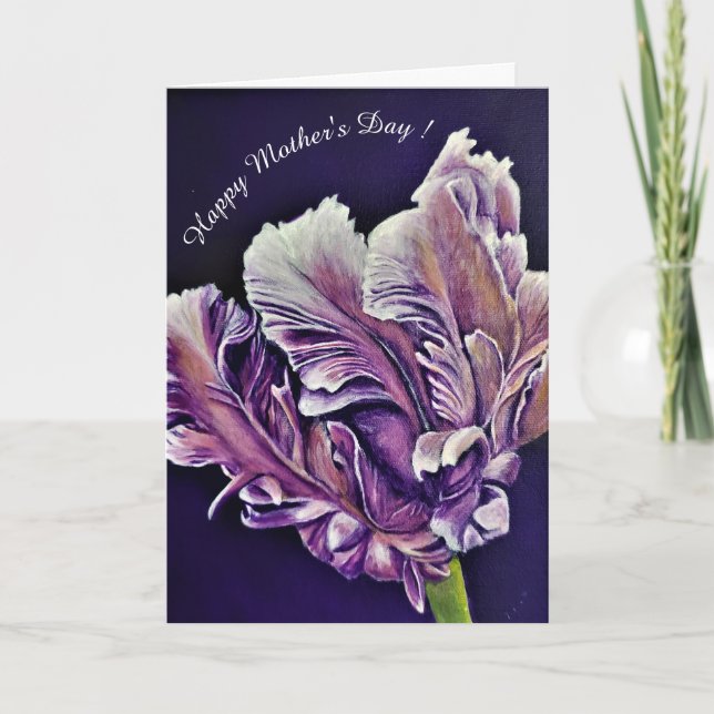 Cartão Dia de as mães Feliz (Frente)