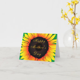 Cartão Dia de as mães Feliz - Art Sunflower