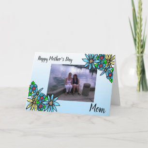 Cartão Dia de as mães Feliz de Fotografias Personalizadas