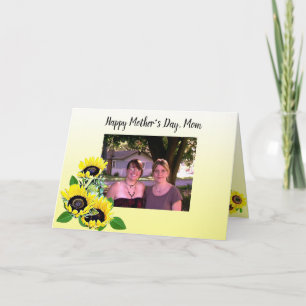 Cartão Dia de as mães Feliz de Fotografias Personalizadas