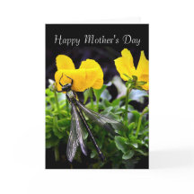 Dia de as mães Feliz - Geral - Dragonfly/ Pansies