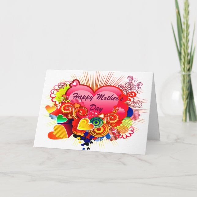 Cartão Dia de as mães Feliz (Mãe)_Placa (Frente)