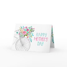 Dia de as mães Floral de Aquarela