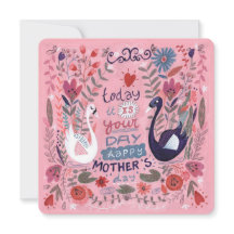 Dia de as mães floral rosa feminino