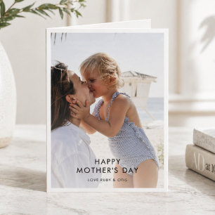 Cartão dia de as mães Foto da Melhor Mãe Moderna Mini
