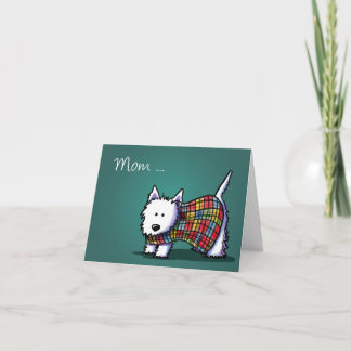 Cartão Dia de as mães KiniArt Westie