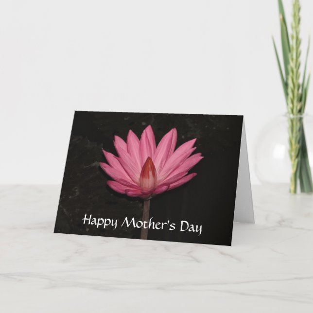 Cartão dia de as mães lotus (Frente)