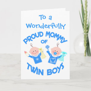 Cartão Dia de as mães Mãe de Twins
