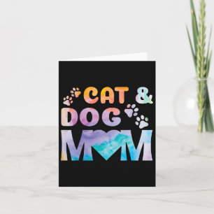 Cartão Dia de as mães Melhor Mãe Pet Cat E Cão Da Filha
