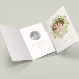 Cartão Dia de as mães Mínimo de Rosa de Aquarela de 