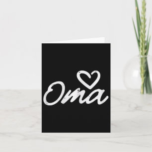 Cartão Dia de as mães Oma Heart Cute Love Avó Nana Mimi