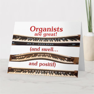 Cartão Dia de as mães "Organistas são Excelentes"