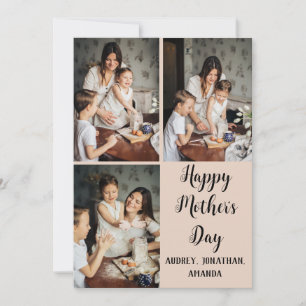 Cartão Dia de as mães personalizado, presente de colagem
