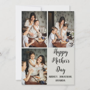 Cartão Dia de as mães personalizado, presente de colagem