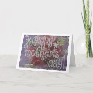 Cartão Dia de as mães - Placa Scrapbook