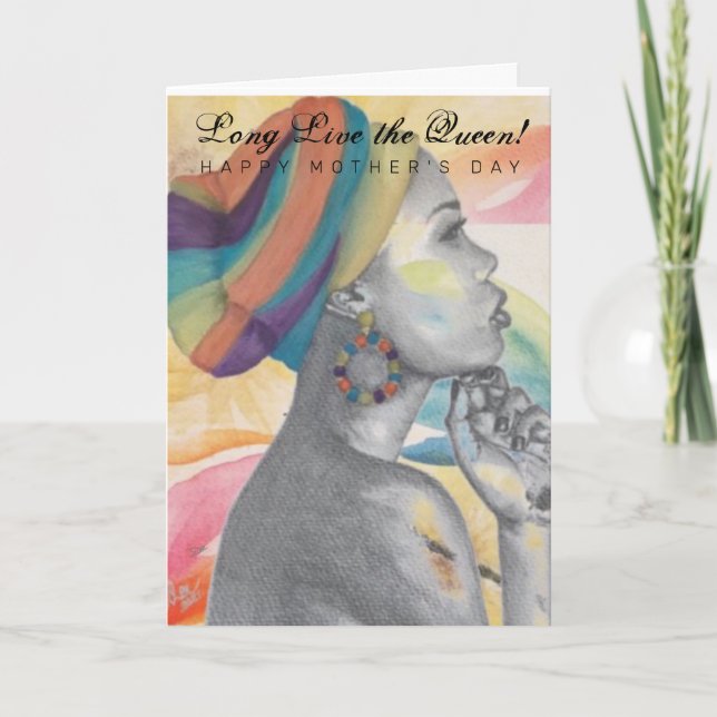 CARTÃO DIA DE AS MÃES QUEENCONFIDENCE (Frente)