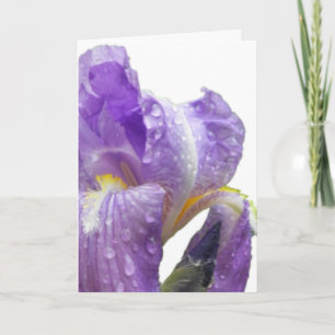 Cartão Dia de as mães Roxo Iris Personalizado