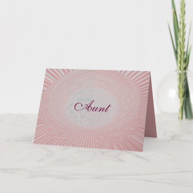 Cartão Dia de as mães Tia Card por Janz (Frente)