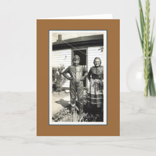 Cartão Dia de as mães Vintage