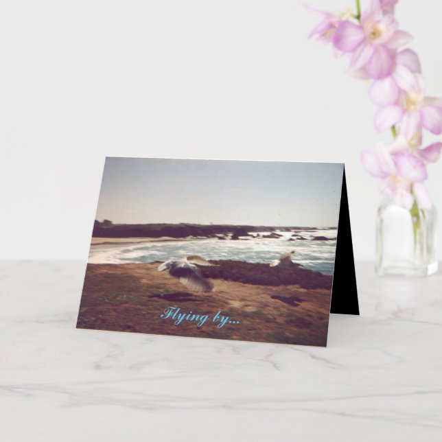 Cartão Dia de as mães "Voando por" (Orquídea)