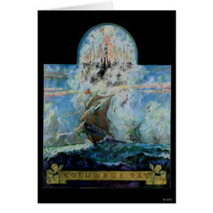 Cartão Dia de Colombo