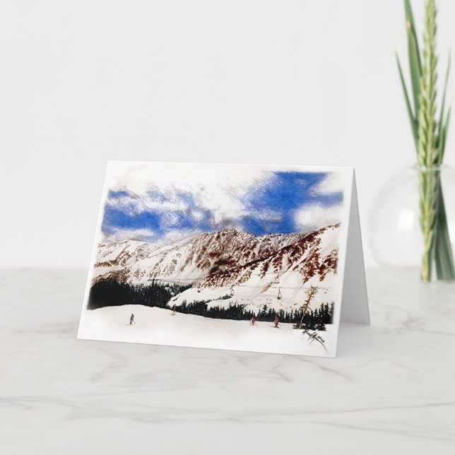 Cartão Dia de Esqui de Arapahoe Basin (Frente)