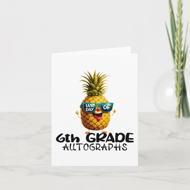 Cartão Dia De Graduação Automática De Graus 6 (Frente)