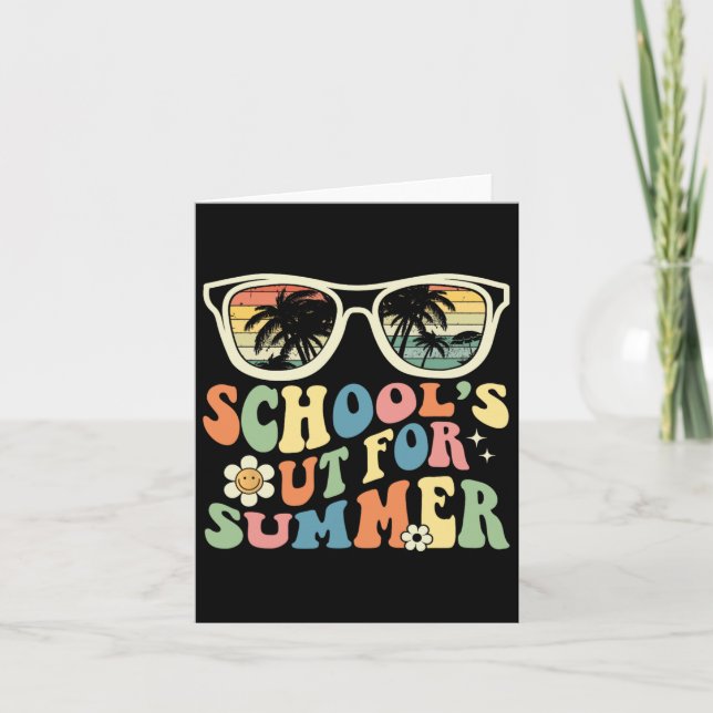 Cartão Dia De Graduação Escolar Fora De Escolas Para Su (Frente)