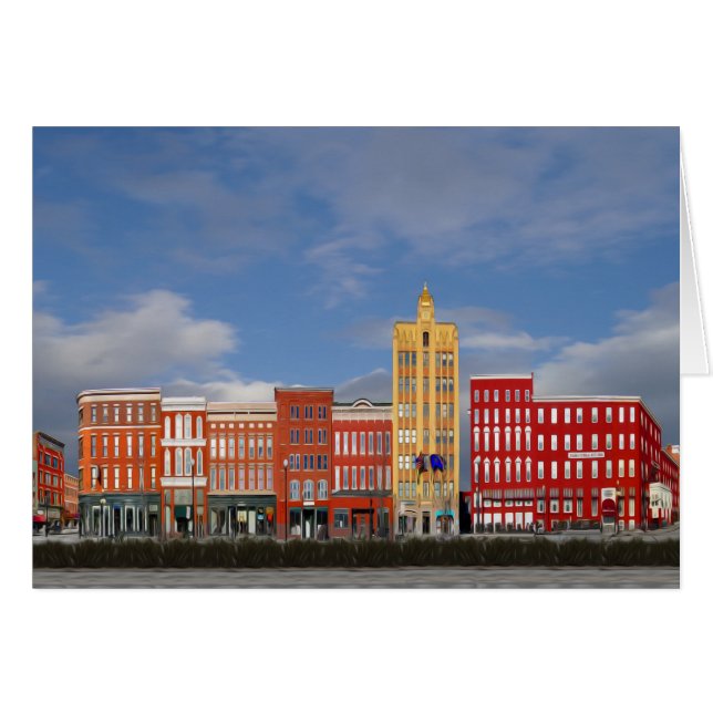 Cartão Dia de inverno em Vermont Rutland (Frente Horizontal)