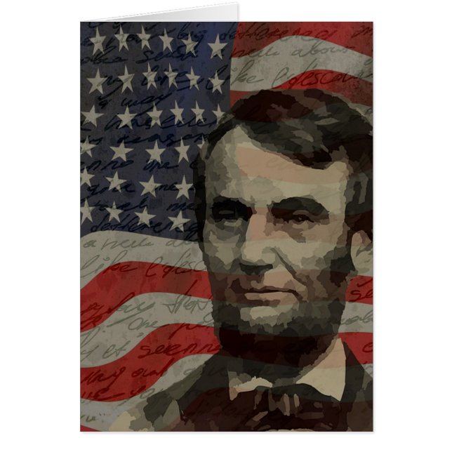 Cartão Dia de Lincoln (Frente)