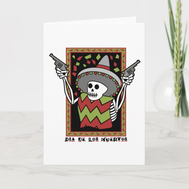 Cartão Dia de los Muertos (Frente)