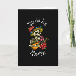 Cartão Dia de los Muertos- Caveira de Açúcar