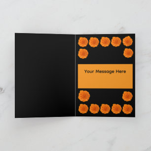 Cartão Dia de Los Muertos Dia dos Mortos Bordado Caveira