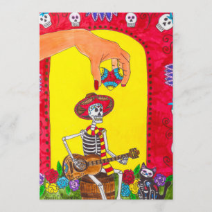 Cartão Dia de los Muertos - Música para a Alma