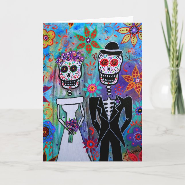 CARTÃO DIA DE LOS MUERTOS WEDDING (Frente)